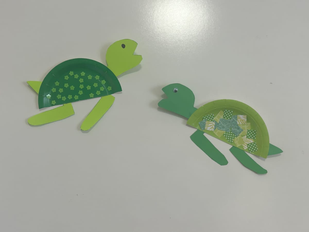 Paper Plate Turtles