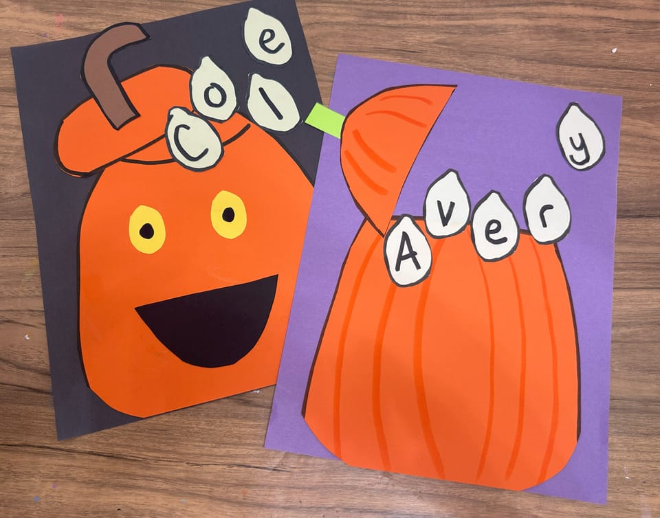 Pumpkin Seed Name Craft