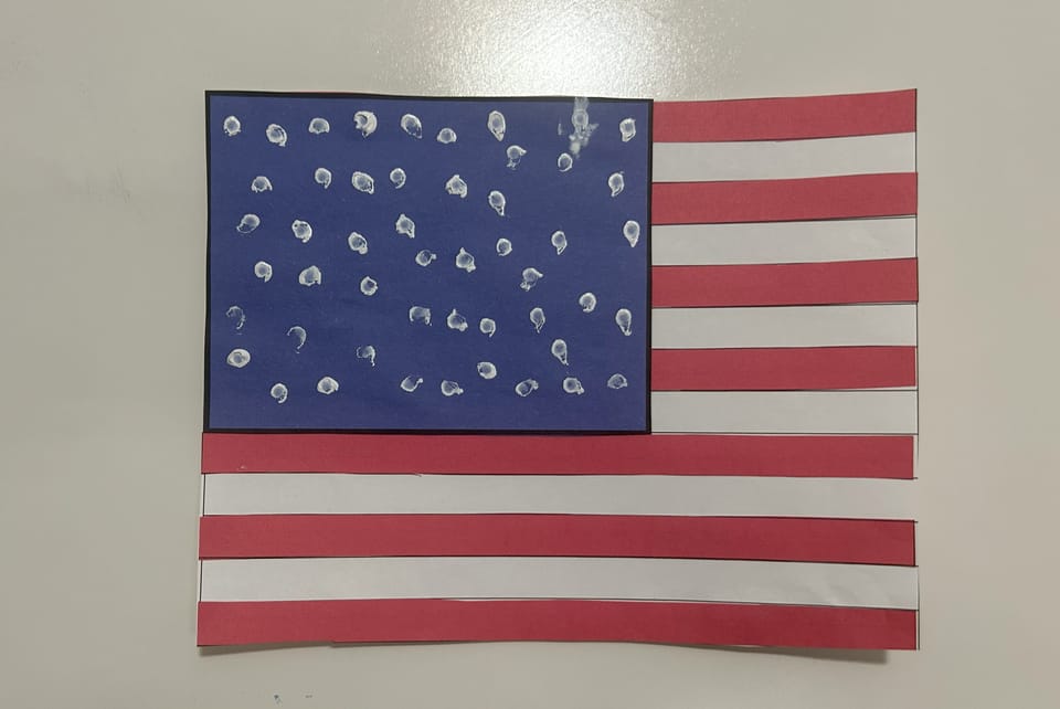 American Flag Craft